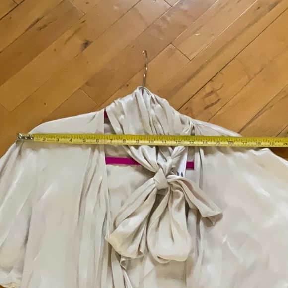 ZARA SATIN EFFECT LONG TUNIC BLOUSE - Picture 15 of 16